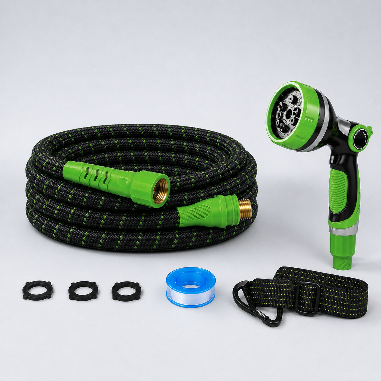 Garden Hose · 50 ft / Green/Black