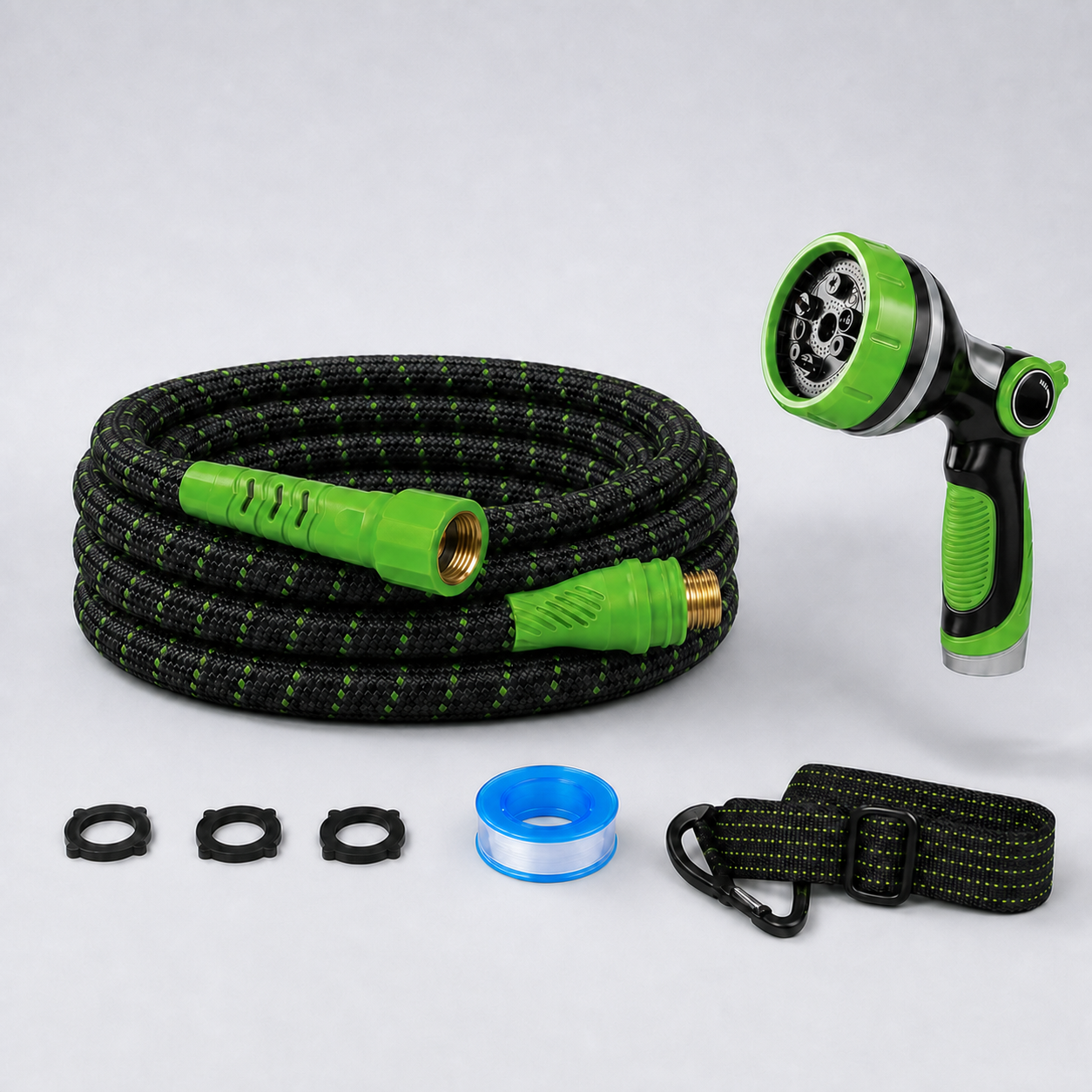 Durable Expandable Garden Hose with Reinforced Woven Cover
